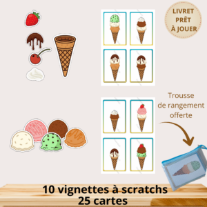 cartes jeu du marchand de glace carte à jouer