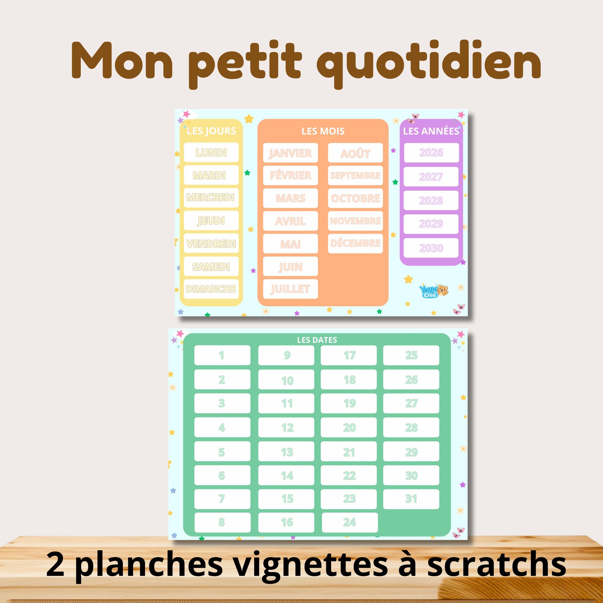 Calendrier intéractif et ludique - Mon petit quotidien – Image 2