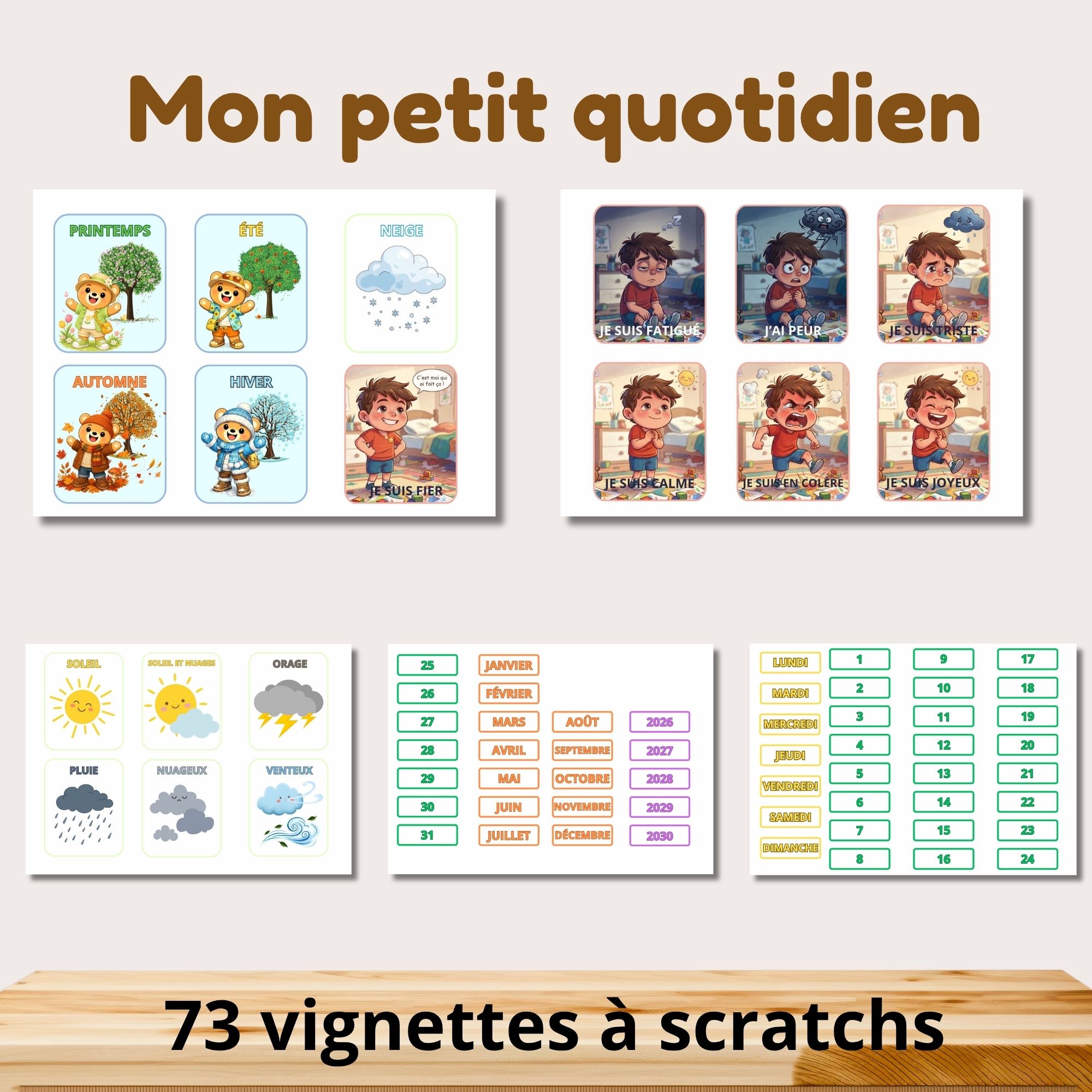 Calendrier intéractif et ludique - Mon petit quotidien – Image 3