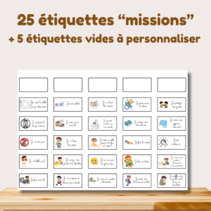 étiquettes missions